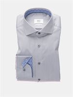 Eterna grå Twill by1863 premium Two Ply skjorte med cut-away krave. Modern Fit 8219 32 X69V